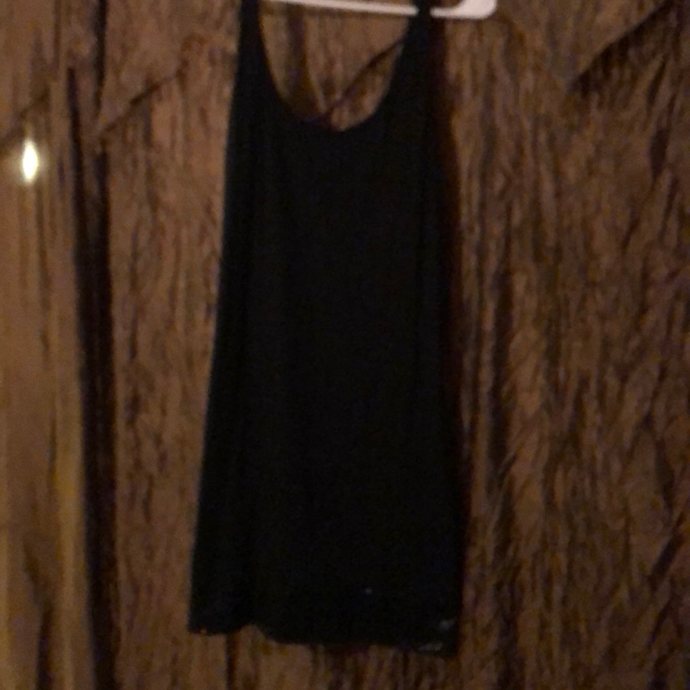 Black express slip dress